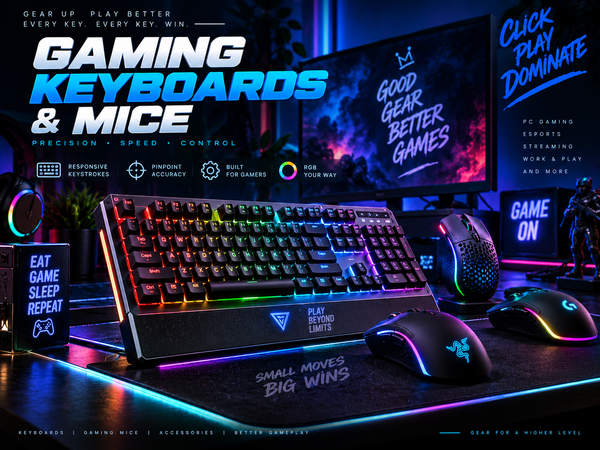 Gaming Keyboards & Mice