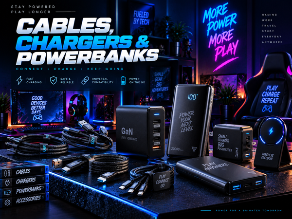 Cables, Chargers & Power Banks