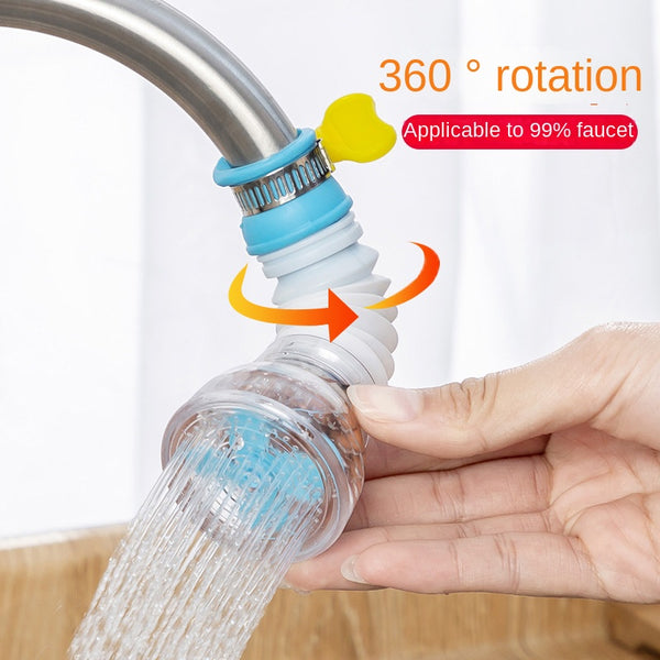 360 degree rotating tap extender with filter