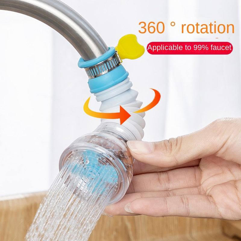 360 degree rotating tap extender with filter