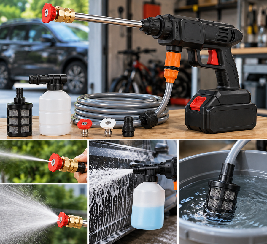 DENFLOWX pressure washer spray and accessories