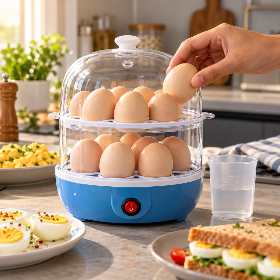DENEGG egg boiler breakfast use