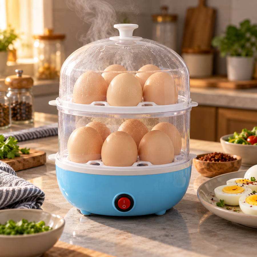 DENEGG egg boiler steaming use