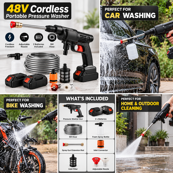 DENFLOWX 48V cordless pressure washer hero