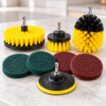 8-piece drill scrubber brush kit