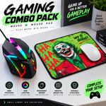 RGB Wired Gaming Mouse + Gaming Mouse Pad Combo | Ergonomic Gaming Setup