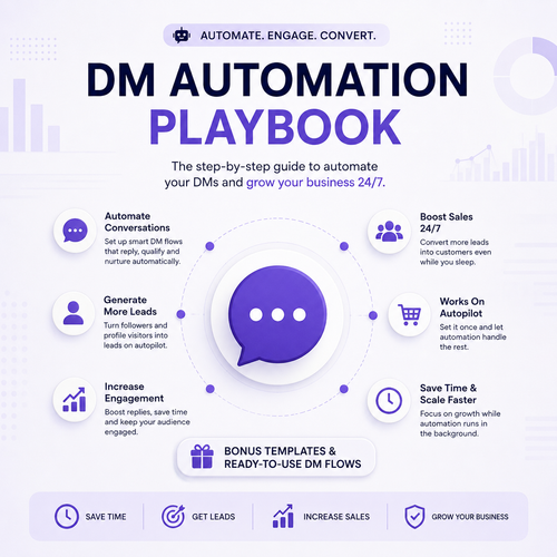 DM Automation Playbook — The Complete Guide to Automating DMs, Generating Leads & Growing Your Business