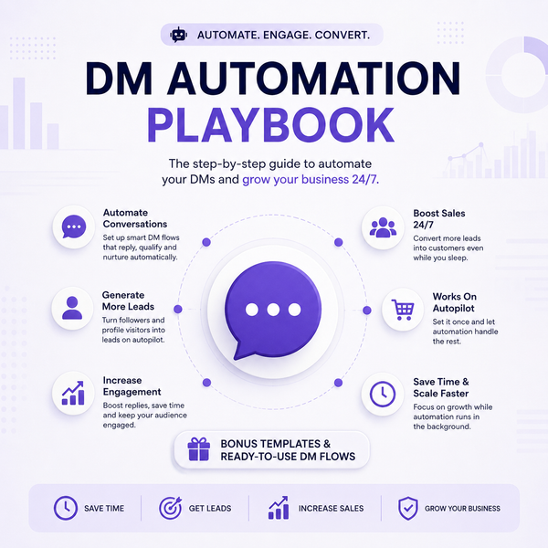 DM Automation Playbook — The Complete Guide to Automating DMs, Generating Leads & Growing Your Business