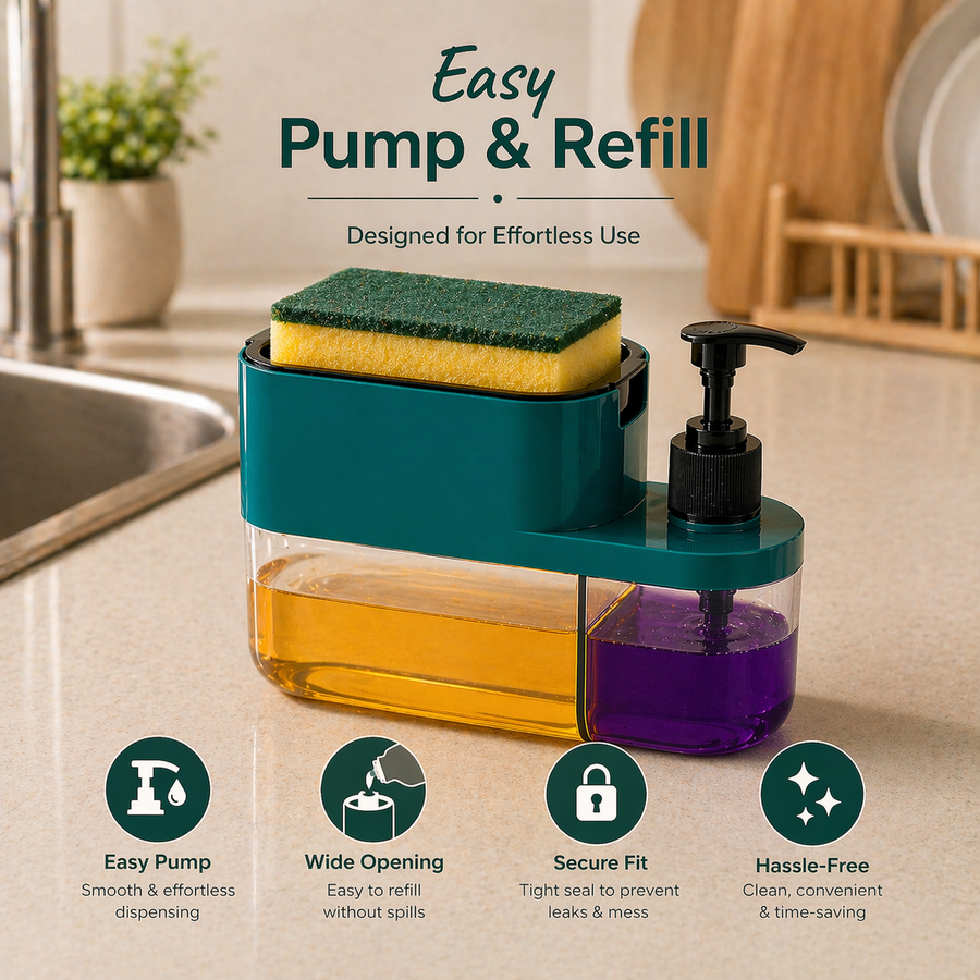 3-in-1 compact sink organizer